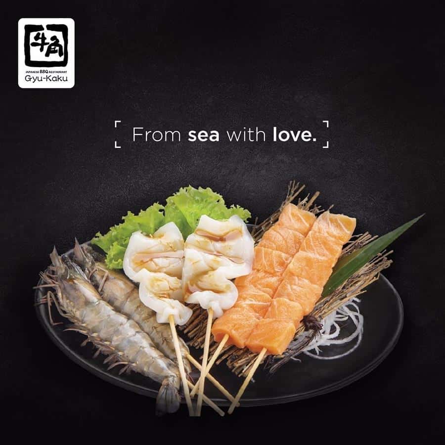 1. Gyu-Kaku Japanese Wagyu, 2. Gyu-Kaku Dragon Karubi, 3. Gyu-Kaku Beef King Harami, 4. Gyu-Kaku Negi Karubi, 5. Gyu-Kaku Beef Tongue, 6. Gyu-Kaku Seafood Platter, 7. Gyu-Kaku Sushi, 8. Gyu-Kaku Rice, 9. Gyu-Kaku Milk Pudding, 10. Gyu-Kaku Ice Cream