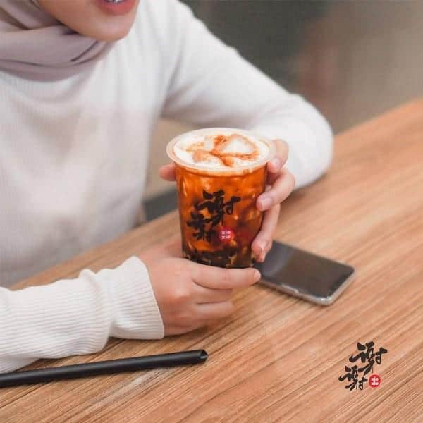 Sweet Sugar Caramel, 1. Mocca, 2. Sweet Purple, 3. Regal Brown Sugar, 4. Salted Sugar Caramel, 5. Oreo Regal Milk Brown Sugar, 6. Sweet Sugar Caramel, 7. Oreo Red Cake, 8. Tiramisu, 9. Durian Milk Boba Sugar, 10. Dalgona Matcha
