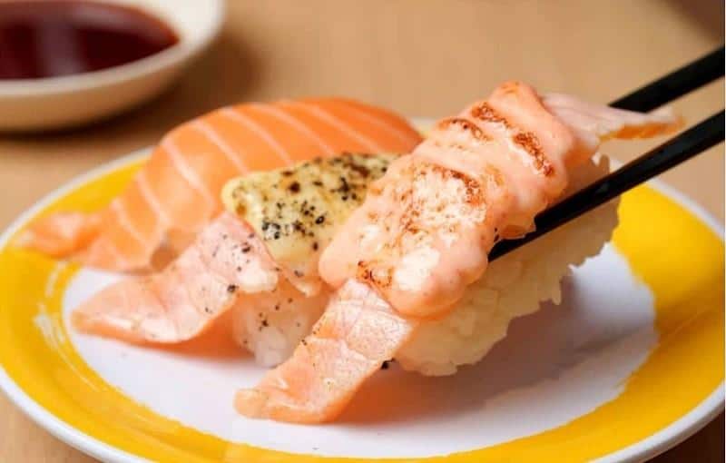 Salmon Triple Flavor, 1. Salmon Triple Flavor, 2. Spicy Gyutan Bowl, 3. Salmon Avocado, 4. Norwegian Salmon, 5. Salmon with Garlic Cheese, 6. Seared Crab, 7. Salmon Supreme, 8. Grilled River Eel, 9. Dynamite Spicy Salmon, 10. Mala Fire Roll, 11. Plant-Based Korokke Nigiri, 12. Chicken Nanban Bowl