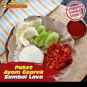 ayam geprek sambal lava_, 1. Ayam Geprek Sambal Korek, 2. Ayam Geprek Sambal Cikur, 3. Ayam Geprek Sambal Daun Jeruk, 4. Ayam Goreng Sambal Matah, 5. Ayam Geprek Saus Keju, 6. Ayam Geprek Sambal Buto Ijo, 7. Paket PEKA, 8. Seru Box Dory Sambal Matah, 9. Ayam Geprek Sambal Lava, 10. Paket Ayam Rempah, 11. Nasi Koplo, 12. Bebek Geprek