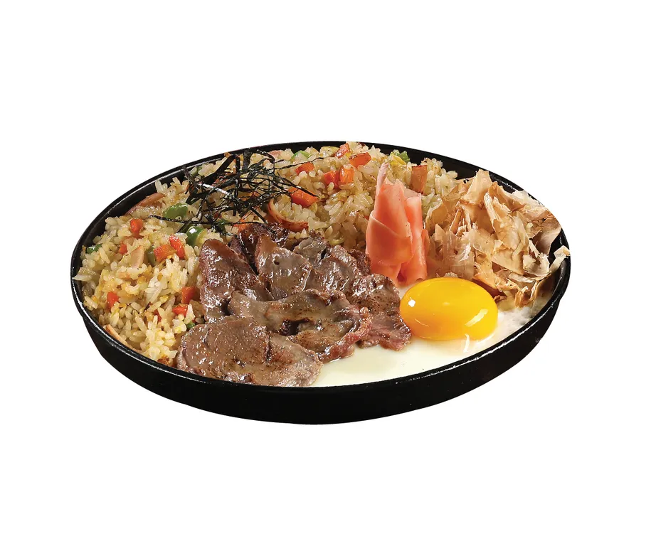 beef yakimeshi_, 1. Chicken Teppanyaki, 2. Beef Mozaru Curry Rice, 3. Chicken Mozaru Curry Rice, 4. Modanyaki Mushroom, 5. Chicken Teriyaki Donburi, 6. Omurice, 7. Dynamite Roll, 8. Karaage, 9. Beef Yakimeshi, 10. Gyoza