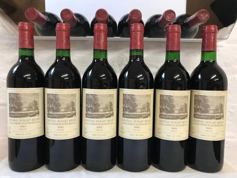 Château Duhart-Milon, 1. Château Gruaud Larose, 2. Château La Conseillante, 3. N°1 Saint-Cernin Blanc, 4. Château Duhart-Milon, 5. Domaine du Vissoux, 6. Pétrus, 7. Château Margaux, 8. Château La Mission Haut-Brion, 9. Château Leoville Las Cases, 10. Château Lafite Rothschild