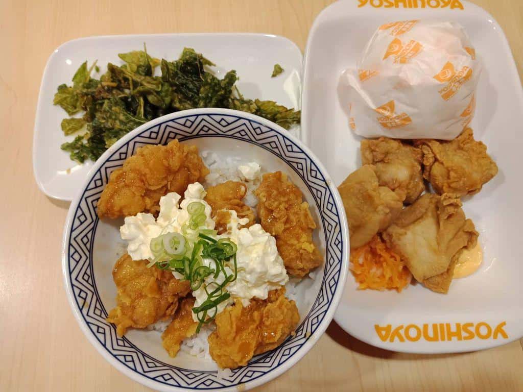 1. Black Pepper Beef Bowl (Sapi Lada Hitam) , 2. Teriyaki Chicken Bowl , 3. Yakiniku Beef Bowl, 4. Chicken Set, 5. Veggie Beef Bowl, 6. Ebi Shrimp Bowl, 7. Beef Bowl Egg Mayo, 8. Crispy Spinach Beef Bowl, 9. Red Hot Chili Beef Bowl, 10. Paket Kids Meal