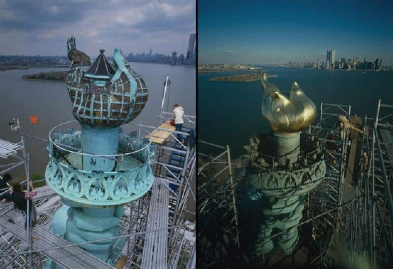 1. Menara Eiffel, 2. Hotel Waldorf Astoria, 3. Colosseum, 4. Piramida Giza, 5. Patung Liberty, 6. Washington Arch, 7. The Empire State Building, 8. Patung Leonardo Da Vinci, 9. Disney World, 10. Kapel Medici