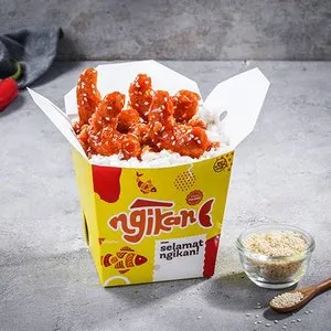 happy box ngudang_, 1. Ngikan Sambal Woku, 2. Ngikan Sambal Oseng Mercon, 3. Ngikan Sambal Acar Kuning, 4. Ngikan Sambal Matah, 5. Ngikan Salero Padang, 6. Ngikan Mie Goreng, 7. Ngikan Rice Box, 8. Ngikan Pop, 9. Ngikan Nasi Lamongan Kandas, 10. Happy Box Ngudang