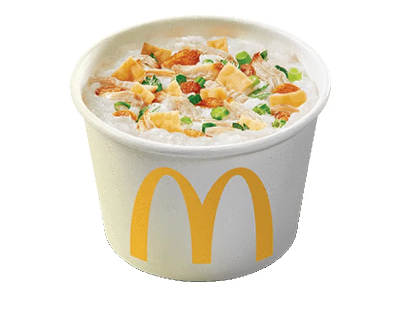 Bubur Ayam McD, 1. Big Breakfast, 2. Egg McMuffin, 3. Sausage McMuffin, 4. Breakfast Wrap, 5. Nasi Uduk McD, 6. Bubur Ayam McD, 7. Egg And Cheese Muffin, 8. Sausage McMuffin with Egg, 9. Hotcakes 3, 10. Chicken Muffin with Egg