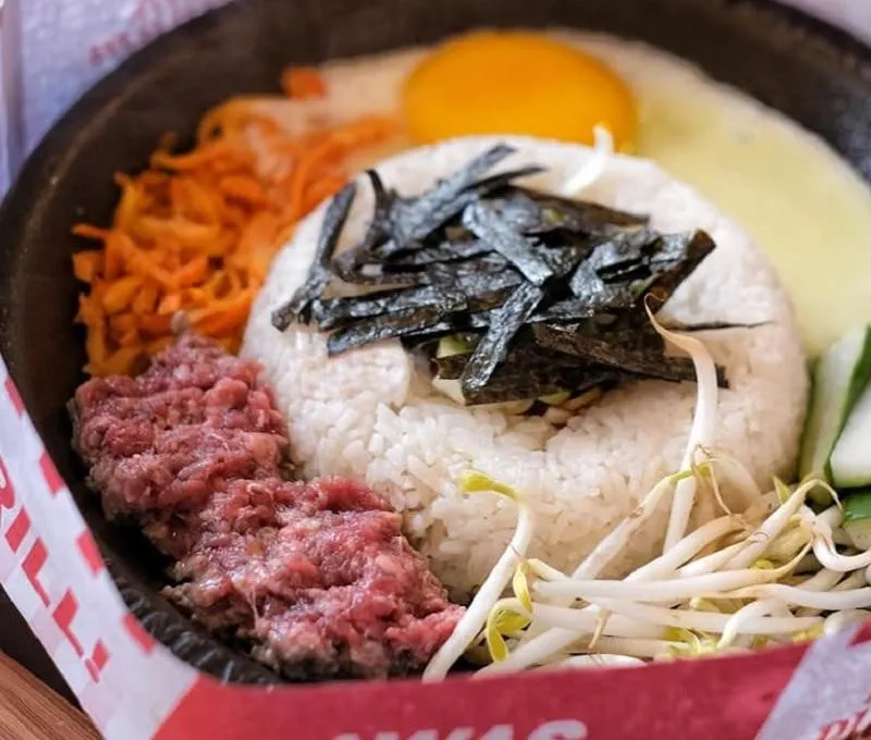 Bibimbap Grill, 1. Double Beef & Egg Pepper Rice, 2. Saikoro Beef Steak, 3. Bibimbap Grill , 4. Spicy Beef Fried Rice, 5. Grilled Fish Sambal Matah, 6. Combo Teppanyaki, 7. Tom Yum Steamboat Set, 8. Crispy Chicken Butter Sauce, 9. Marble Beef Steak, 10. Kangkung Hotplate