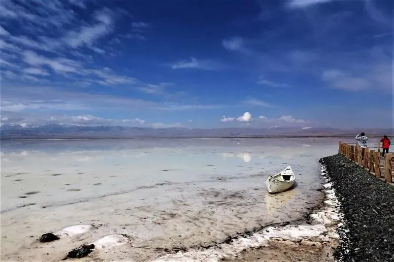 Danau Qarhan, 1. Laut Mati, 2. Danau Qarhan, 3. Kati Thanda-Lake Eyre, 4. Laut Kaspia dan Aral, 5. Danau Urmia, 6. Danau Assal, 7. Danau Vanda, 8. Danau Van – Turki, 9. Great Salt Lake, 10. Lac Rose