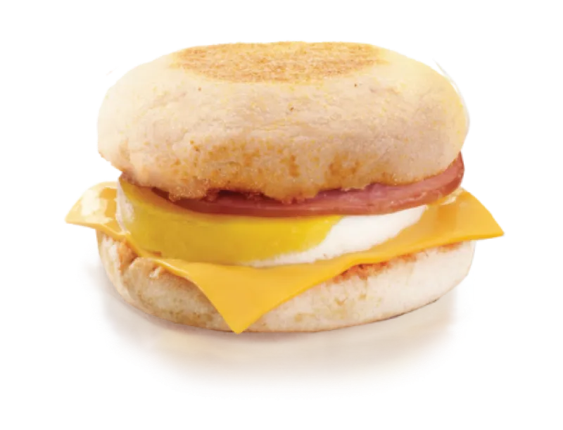 Egg McMuffin, 1. Big Breakfast, 2. Egg McMuffin, 3. Sausage McMuffin, 4. Breakfast Wrap, 5. Nasi Uduk McD, 6. Bubur Ayam McD, 7. Egg And Cheese Muffin, 8. Sausage McMuffin with Egg, 9. Hotcakes 3, 10. Chicken Muffin with Egg