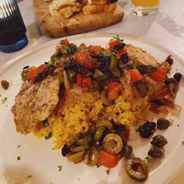Sicilian Dory, 1. Cream Soup Spiegel, 2. Salmon Belly &amp; Spinach Quiche with Chives Cream Sauce, 3. Grilled Cuban Baby Corn, 4. Patata A La Brava, 5. Alle Vongole, 6. Salmon Gravlax, 7. Brioche French Toast, 8. Pulled Beef Short Rib, 9. Sicilian Dory, 10. Beef Pepperoni