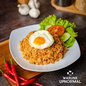 menu upnormal paling enak nasgor triad, 1. Indomie Upnormal, 2. Nasi Beef Sambal Domba Membara, 3. Nasi Cibi, 4. Aneka Roti Bakar, 5. Nasi Chili Chicken, 6. Pisang Bakar, 7. Nasi Goreng Rempah Triad, 8. Aneka Minuman Latte, 9. Si Eko, 10. Pandan Series, 11. Cireng Saus Spesial Upnormal, 1. Nasi Sapi Rica, 2. Indomie Carbonara with Chicken Skin, 3. Paket Indomie Bakso Besar, 4. Es Kopi Senang Hati