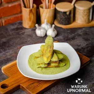 menu upnormal paling enak pisang bakar, 1. Indomie Upnormal, 2. Nasi Beef Sambal Domba Membara, 3. Nasi Cibi, 4. Aneka Roti Bakar, 5. Nasi Chili Chicken, 6. Pisang Bakar, 7. Nasi Goreng Rempah Triad, 8. Aneka Minuman Latte, 9. Si Eko, 10. Pandan Series, 11. Cireng Saus Spesial Upnormal, 1. Nasi Sapi Rica, 2. Indomie Carbonara with Chicken Skin, 3. Paket Indomie Bakso Besar, 4. Es Kopi Senang Hati