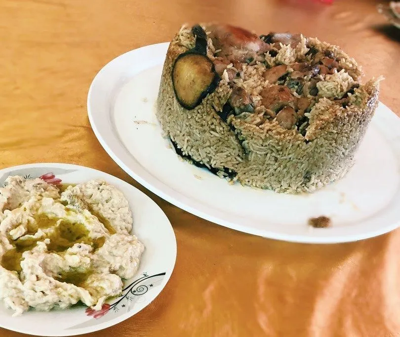 Maqluba, 1. Maqluba, 2. Mulukhiyah (Molokhia), 3. Labneh, 4. Warbat, 6. Al-rashoof, 7. Mansaf, 8. Malfufu, 9. Mujadara, 10. Shorabet Adas