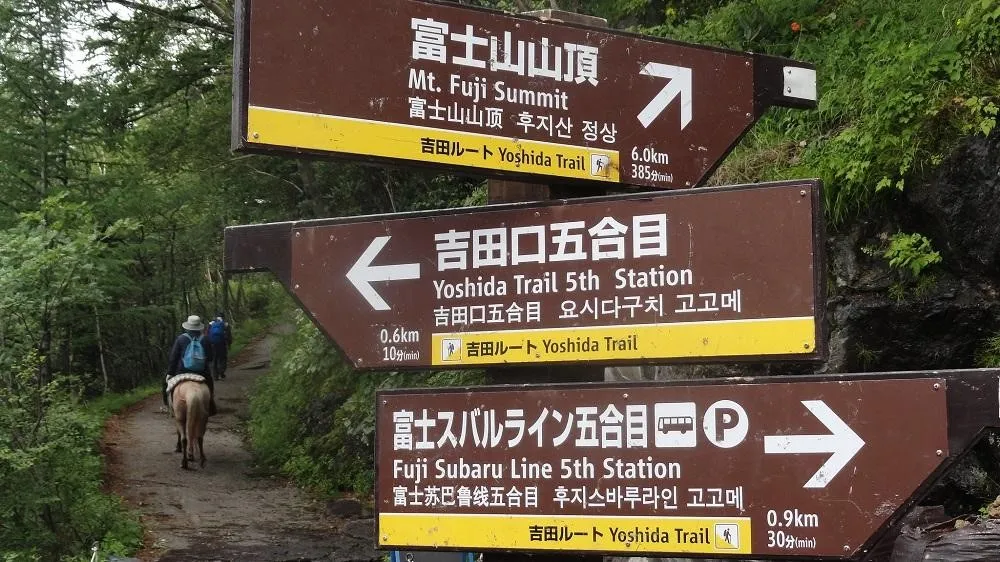 Jalur Hiking Gunung Fuji, 1. Jalur Hiking Gunung Fuji, 2.  Jalur Hiking Ziarah Kumano Kodo, 3. Jalur Gunung Takao, 4. Jalur Hiking Nakasendo, 5. Jalur Hiking Ziarah Shikoku Henro, 6. Jalur Hiking Daisetsuzan, 7.  Jalur Hiking Gunung Yakushima, 8.  Jalur Hiking Kamikochi