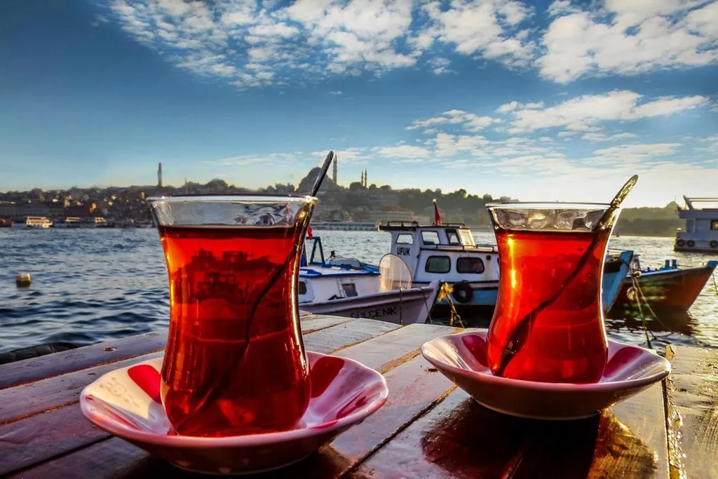 Turkish Tea, 1. Ayran, 4. Salgam, 5. Salep, 6. Turk Kahvesi (Kopi Turki) , 7. Sherbet, 9. Turkish Tea, 10. Tursu