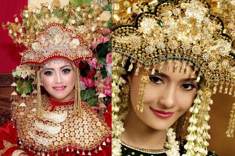 Mahkota Emas, Asal Mula Baju Seting dan Kain Cual, Pakaian Adat Bangka Belitung Perempuan, Pakaian Adat Bangka Belitung Laki-Laki, Kegunaan Baju Seting dan Kain Cual, Aksesori Baju Seting dan Kain Cual