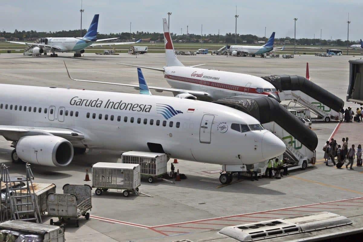 Garuda Indonesia, 1. Lion Air, 2. Sriwijaya Air, 3. Batik Air, 4. Citilink, 5. Garuda Indonesia, 6. Air Asia, 7. Scoot