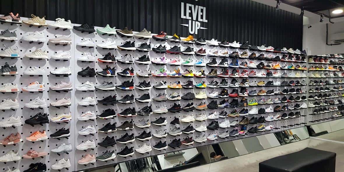Level Up Sneakers, 1. Level Up Sneakers, 3. Dope & Dapper, 4. Adidas, 6. Converse, 7. Atmos, 8. Onitsuka Tiger, 9. New Balance, 10. High Gentleman Store