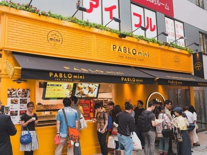 Pablo, 1. Morozoff, 2. Pablo, 3. Ginza Cozy Corner, 4. Cheese Garden, 5. Tokyo Buono, 6. Tokyo Milk Cheese Factory, 7. Shiseido Parlour, 8. Cinq Cinq, 9. Shirotae Cake Shop, 10. Johann