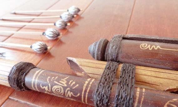 Thulup, 1. Keris, 2. Plintheng, 3. Thulup, 4. Tombak Kyai Pleret, 5. Khudi, 6. Wedhung, 7. Condroso