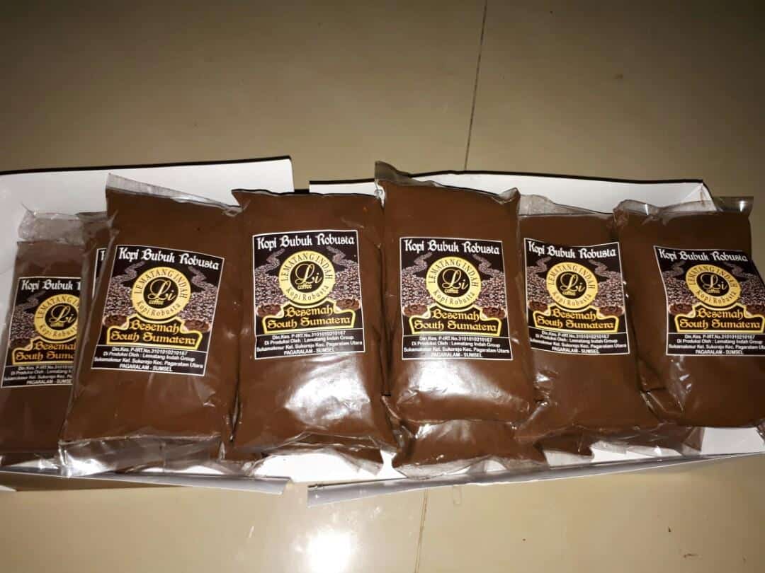 1. Es Kacang Merah, 2. Teh Secang, 3. Es Jagung, 4. Sarsaparilla, 5. Soda Sugus, 6. Kopi Besemah