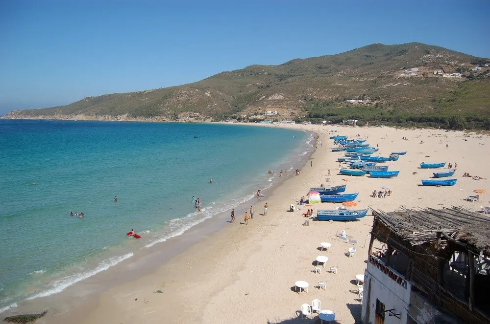Pantai Dalia, 1. Pantai Legzira, 2. Pantai Agadir, 3. Pantai Oualidia, 4. Pantai Paradise Kaf Lahmam, 5. Pantai Essaouira, 6. Pantai Sidi Kaouki, 7. Pantai Dragon, 8. Pantai Dalia, 9. Pantai Imsouane, 10. Pantai Monica