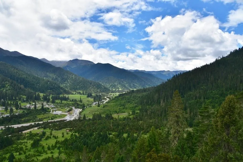 Lulang Forest, 1. Istana Potala, 2. Yarlung Tsangpo Grand Canyon, 3. Norbulingka, 4. Lulang Forest, 5. Danau Namtso, 6. Gyantse Kumbum, 7. Danau Manasarovar, 8. Gunung Kailash, 9. Jalan Barkhor, 10. Vihara Tashilhunpo