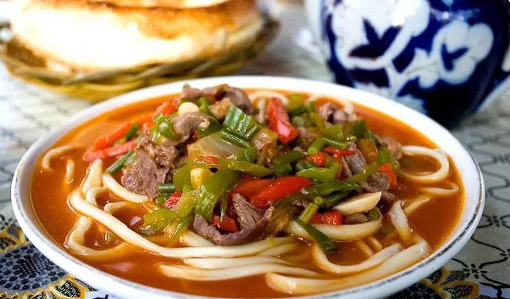 Lagman, 2. Somsa, 3. Manti, 4. Shashlik, 5. Lagman, 6. Dimlama, 7. Halva, 8. Hasib, 9. Salad Tashkent, 10. Samarkand Non, 11. Shurpa