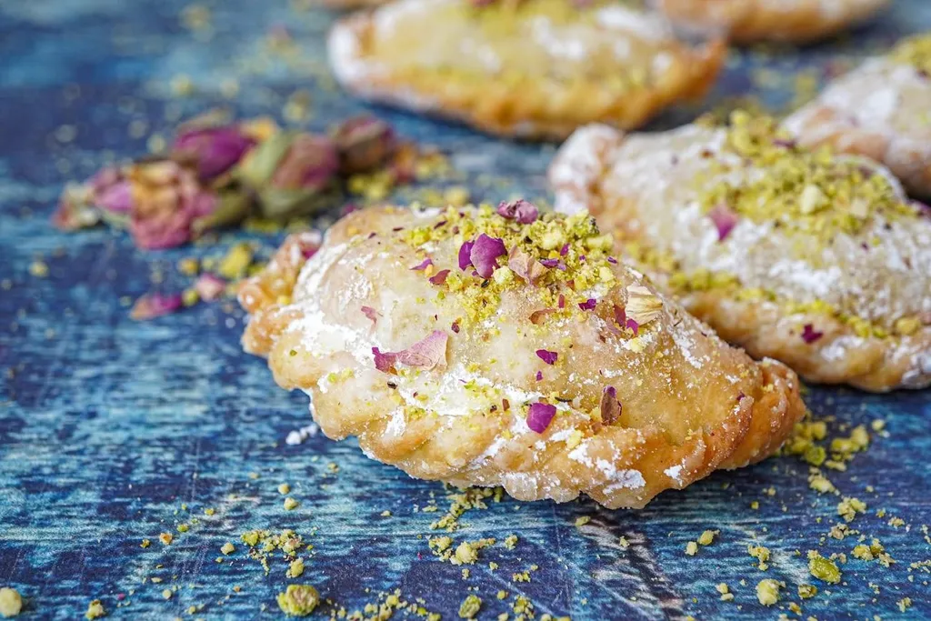 Qottab, 1. Khoresht Mast, 2. Ranginak, 3. Es Krim Akbar Mashti, 4. Qottab, 5. Masghati, 6. Noon Khamei, 7. Kue Yazdi, 8. Zoolbia-Bamieh, 9. Nan-e barbari, 10. Sohan