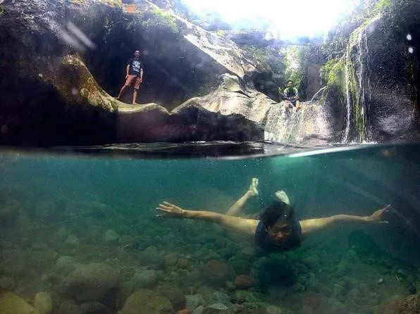 Air Terjun Goa Mata, 1. Air Terjun 7 Tingkat, 2. Air Terjun Gunung Nyawe, 3. Air Terjun Bidadari, 4. Air Terjun Maung, 5. Air Terjun Goa Mata, 6. Air Terjun Perigi, 7. Air Terjun Bale, 8. Air Terjun Ujan Panas