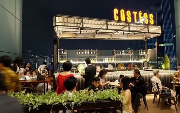 COSTESS Cafe &amp; Bar, 1. Hause Rooftop, 2. Lobbyn Sky Terrace, 3. All Up Might, 4. Cecemuwe Cafe and Space, 5. COSTESS Cafe &amp; Bar, 6. Southside Rooftop Bar &amp; Lounge, 7. D’Sky Bistro, 8. Sky Garden Cafe, 9. Cozy Sky &amp; Lounge, 10. Roti Bakar Kemang