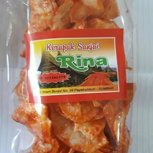 Kerupuk Sanjai, 1. Batiah, 2. Galamai, 3. Rendang Telur Kering, 4. Rendah Runtiah, 5. Rendang Paru, 6. Kerupuk Sanjai, 7. Bareh Randang, 8. Karupuk Jangek, 9. Pangek Cubadak, 10. Saluang