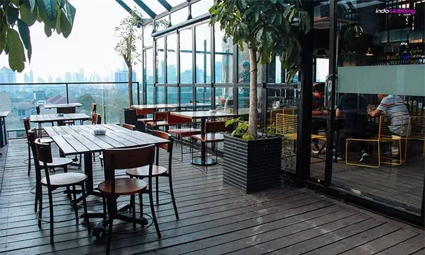 Lobbyn Sky Terrace, 1. Hause Rooftop, 2. Lobbyn Sky Terrace, 3. All Up Might, 4. Cecemuwe Cafe and Space, 5. COSTESS Cafe &amp; Bar, 6. Southside Rooftop Bar &amp; Lounge, 7. D’Sky Bistro, 8. Sky Garden Cafe, 9. Cozy Sky &amp; Lounge, 10. Roti Bakar Kemang