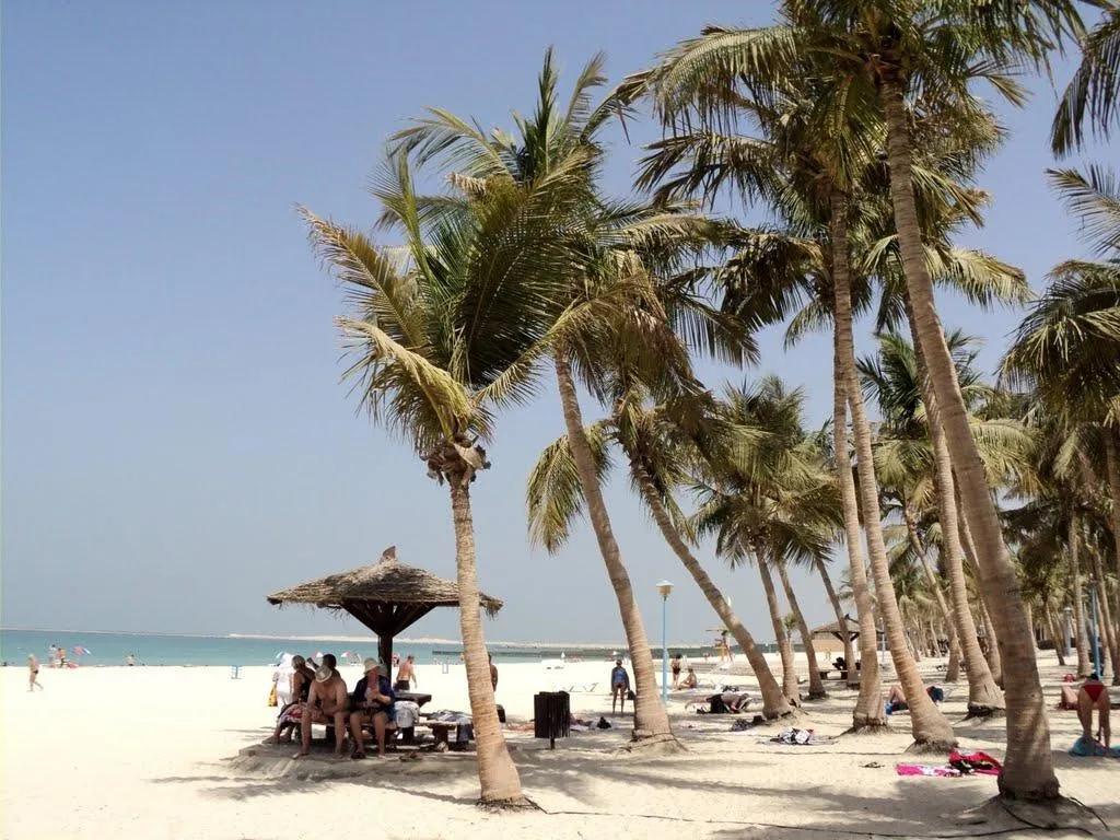 Jumeirah Beach Park, 1. JBR Open Beach, 2. Al Sufouh Beach, 3. Sunset Beach, 4. Kite Beach, 5. Al Mamzar Beach Park, 6. Jumeirah Beach Park, 7. La Mer Beach, 8. Marina Beach, 9.  Al Khan Beach, Sharjah, 10. Jebel Ali Beach