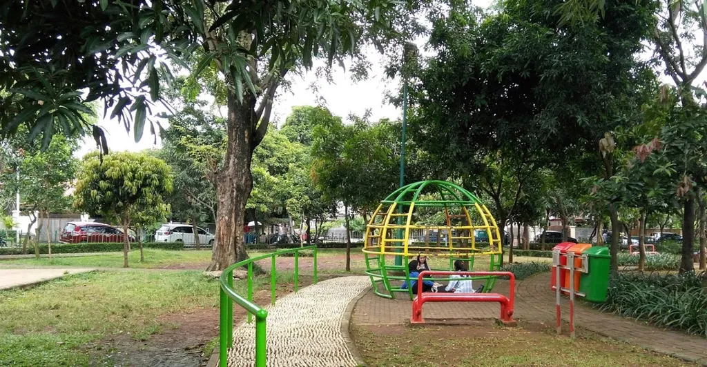 Taman Tangkuban Perahu_, 1. Taman Tangkuban Perahu, 2. Taman Tebet, 3. Taman Mataram, 4. Taman Langsat, 5. Taman Ayodya, 6. Taman Tabebuya, 7. Taman Spathodea, 8. Taman Puring, 9. Taman Swadharma, 10. Taman Margasatwa Ragunan