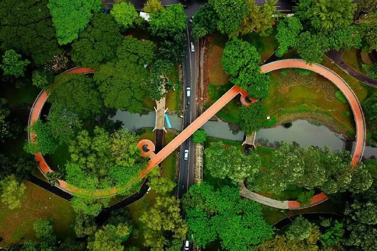 Taman Tebet_, 1. Taman Tangkuban Perahu, 2. Taman Tebet, 3. Taman Mataram, 4. Taman Langsat, 5. Taman Ayodya, 6. Taman Tabebuya, 7. Taman Spathodea, 8. Taman Puring, 9. Taman Swadharma, 10. Taman Margasatwa Ragunan