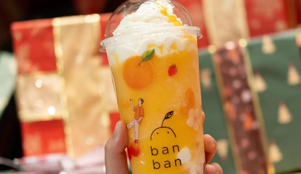 Amai Mango Yoisu, 1. Mandarin Orenji Chizu, 2. Ringo Fresh Tea, 3. Beri Beri Chizu, 4. Amai Mango Yoisu, 5. White Peach Chizu, 6. Golden Kiwi Yoizu, 7. Richi Rose Chizu, 8. Ocean Blue Coconut, 9. Double Crunchy Ovaltine, 10. Coco Cherie