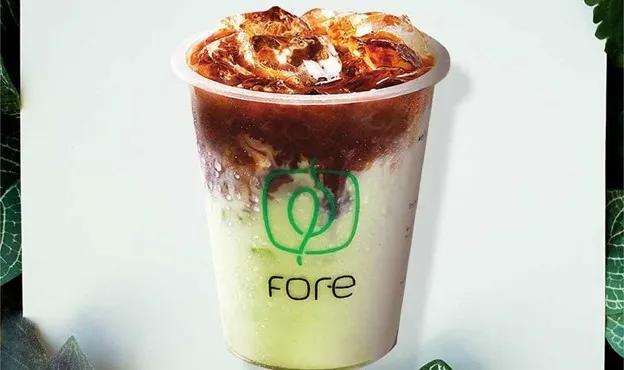 Iced Pandan Latte, Indonesian Flavor, Manuka Series, Ice Blended, Menu Refresher