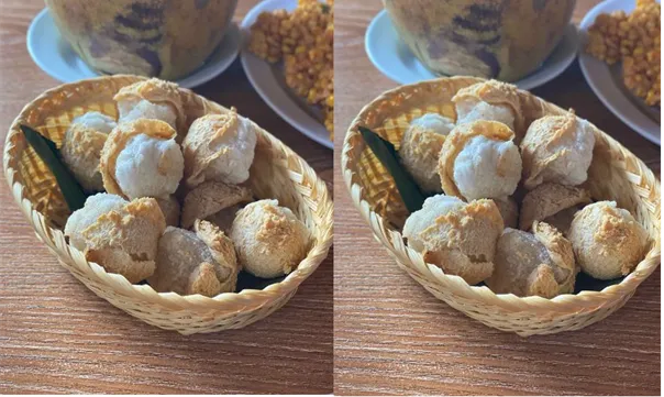 Tahu Krispi, 1. Ayam Cabe Ijo, 2. Gurame Hot Plate, 3. Karedok, 4. Iga Bakar Madu, 5. Tahu Krispi, 6. Kangkung Hot Plate, 7. Udang Masak Telor Asin, 8. Bebek Cobek Mertua, 9. Sayur Asem, 10. Kerang Onseng Pete