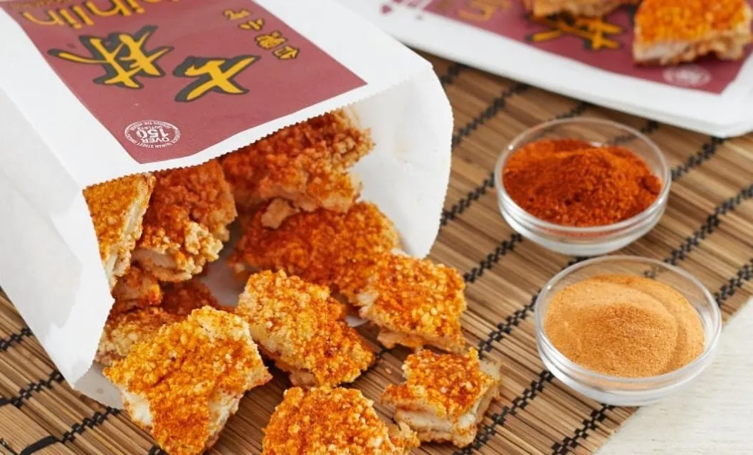 XXL Crispy Chicken, 1. XXL Crispy Chicken, 2. Popcorn Chicken, 3. Crispy Salt Pepper Mushroom, 4. Seafood Tempura, 5. Egg Crepe, 6. Sweet Palm Potato Fries, 7. Crispy Chicken Salad Wrap, 8. Happy Rice Box, 9. Box of Happiness