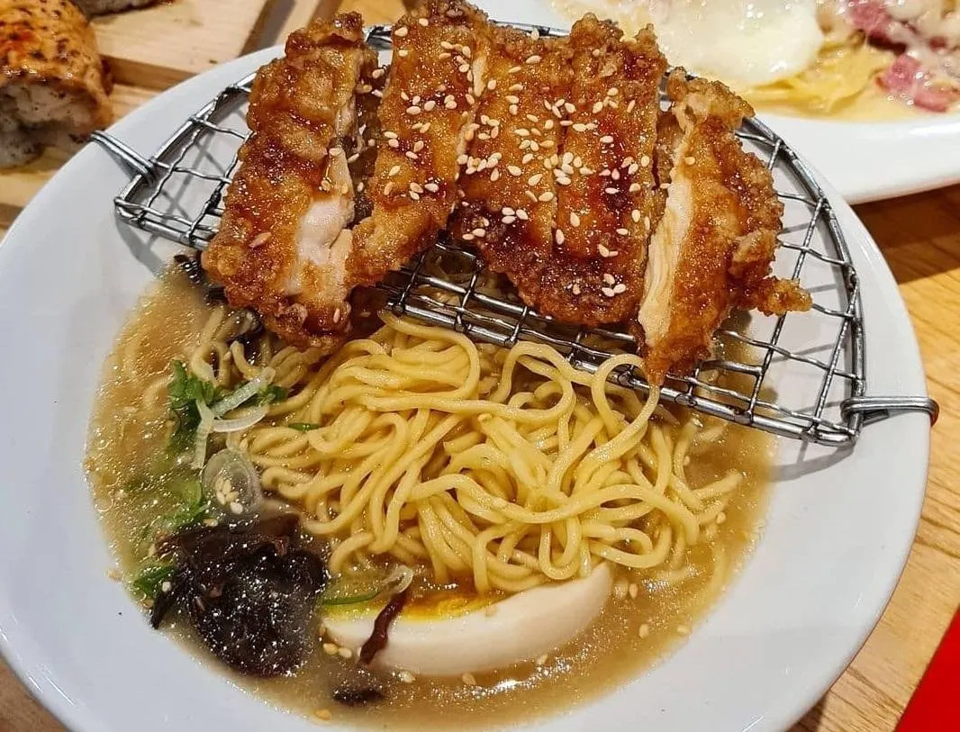 Chicken Teriyaki Ramen, 1. Tokyo Belly Classic Ramen, 2. Black Pepper Beef Dry Ramen, 3. Korean Beef Kimchi Ramen, 4. Tempura Chige Ramen, 5. Tori Karaage Ramen, 6. Chicken Teriyaki Ramen, 7. Monster Ramen, 8. Salmon and Cream Cheese Roll, 9. Chicken Katsu Curry Don, 10. Chicken Teriyaki Don