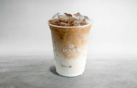 Caffee Latte, 1. Cold Brew Black, 2. Iced Americano, 3. Latte Fredo, 4. Caffee Latte, 5. Signature Mocha Frappe, 6. Hanami Latte, 1. Lush Pink Dragon Fruit, 2. Sparkling Rose Tea, 3. Green Tea Latte, 4. Brew Hibiscus Tea, 5. Cookies & Cream Frappe