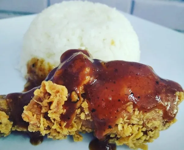 Ayam Saus Lada Hitam, 1. Paket Geprek, 2. Paket Matah, 3. Paket Fried Chicken, 4. Paket Sholeh, 5. Ayam Saus Rempah, 6. Sandwich Tempe, 7. Chicken Steak