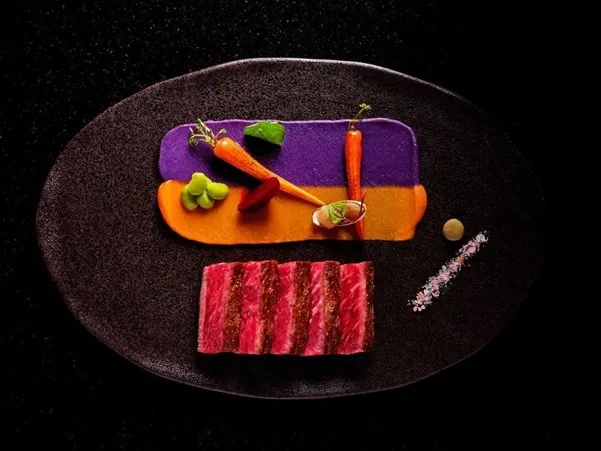 Henshin Wagyu, 1. Lomo Saltodo, 2. Asado, 3. Ceviche Wasabi, 4. Pulpo Al Olivo, 5. Pulpo Ala Basra, 6. Suspiro Nikkei, 7. Duck Gyoza, 8. Hotate Truffle, 9. Chupe Udon, 10. Tuna Foie Gras, 11. Nikudito, 12. Henshin Wagyu