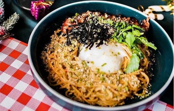 Dry Ramen, 1. Char-Grilled Tiger Prawn, 2. Sop Buntut, 3. Nasi Nusantara, 4. Nasi Telor Dadar, 5. Salmon Notare Donburi, 6. Nasi Goreng Buntut, 7. Truffle Tagliatelle, 8. Dry Ramen, 9. Iga Bakar, 10. Char Kwey Teow Beef, 11. Wagyu Fillet