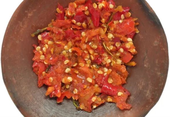 Sambal Bawang, 1. Sambal Bajak, 2. Sambal Bawang, 3. Sambal Gongso, 4. Sambal Belut, 5. Sambal Gobal Gabul, 6. Sambal Kecap, 7. Sambal Mangga Muda, 8. Sambal Nanas Muda, 9. Sambal Tahu, 10. Sambal Tempe, 11. Sambal Teri, 12. Sambal Tomat, 13. Sambal Terasi Ijo, 14. Sambal Cumi