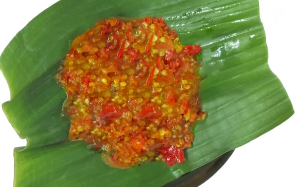 Sambal Gongso, 1. Sambal Bajak, 2. Sambal Bawang, 3. Sambal Gongso, 4. Sambal Belut, 5. Sambal Gobal Gabul, 6. Sambal Kecap, 7. Sambal Mangga Muda, 8. Sambal Nanas Muda, 9. Sambal Tahu, 10. Sambal Tempe, 11. Sambal Teri, 12. Sambal Tomat, 13. Sambal Terasi Ijo, 14. Sambal Cumi