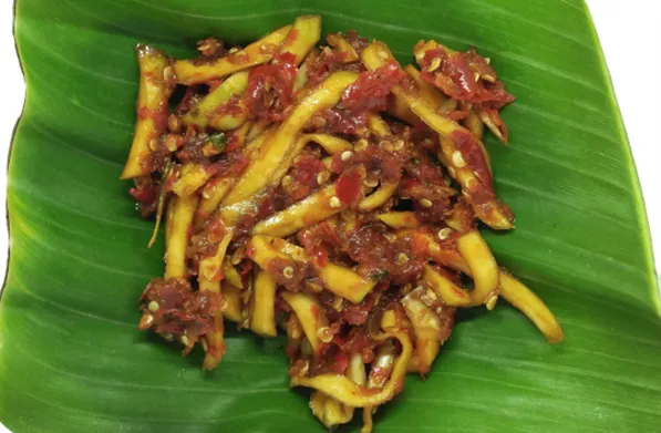 Sambal Mangga Muda, 1. Sambal Bajak, 2. Sambal Bawang, 3. Sambal Gongso, 4. Sambal Belut, 5. Sambal Gobal Gabul, 6. Sambal Kecap, 7. Sambal Mangga Muda, 8. Sambal Nanas Muda, 9. Sambal Tahu, 10. Sambal Tempe, 11. Sambal Teri, 12. Sambal Tomat, 13. Sambal Terasi Ijo, 14. Sambal Cumi