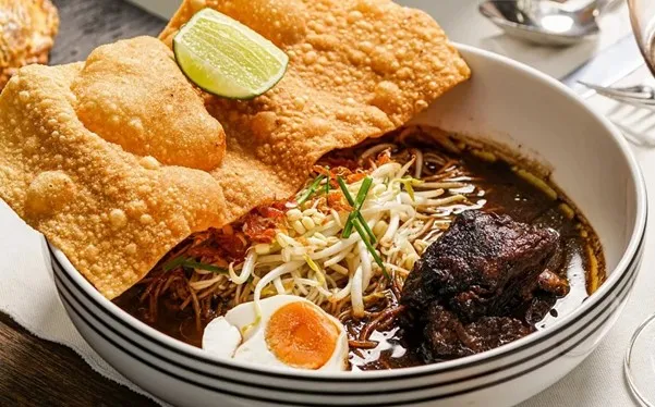 Misua Rawon, 1. Goma Ikura Grilled Salmon, 2. Grilled Scallop and Corn Velouté, 3. Mie Kangkung, 4. Miso Glazed Octopus Salad, 5. Garlic Lobster Noodle, 6. Stockyard Prime Rib, 7. Classic American Roast Turkey, 8. Misua Rawon, 9. Smoked Salmon &amp; Avocado Toast, 10. Steak Diane, 11. Tokusen Wagyu 65-Day Dry-Aged Tomahawk Steak