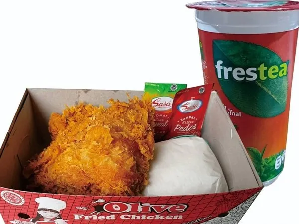 Paket Nasi Teh Sosro, 1. Nasi Sayap, 2. Nasi Paha Bawah, 3. Nasi Dada, 4. Paket Nasi Teh Sosro/Frestea, 5. Paket Nasi Es Teh, 6. Burger, 7. Steak, 8. Spaghetti, 9. French Fries